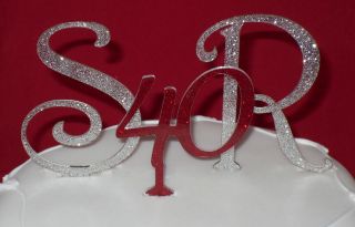 NEW GLITTER CAKE TOPPERS for WEDDING ANNIVERSARIES   lots of colours 