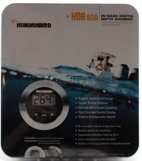 NEW Humminbird HDR 650 Digital Depth Finder Sounder Hummingbird HDR650 