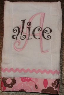 Boy or Girl You Design It Personalized Embroidered Burp Cloth