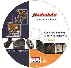 Autodata 12 CDX420 2012 Key Programming & Service Indicators CD