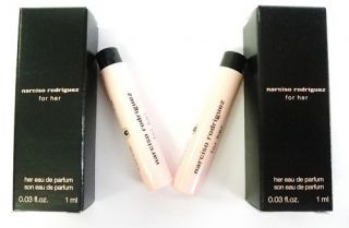 Narciso Rodriguez For Her EDP .03oz 1ml Sample x 2