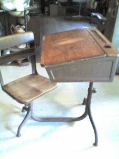 Antique School Desk in Desks & Secretaries