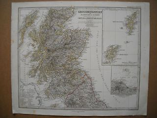 1869 ATLAS PERTHES SCOTLAND SHETLAND ORKNEY EDINBURGH LOCH NESS PERTH 