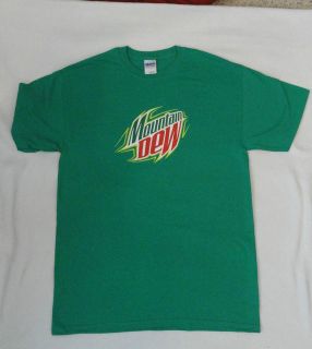 Mountain mtn Dew T Shirt Size Med Pepsi Frito Lay NEW Green