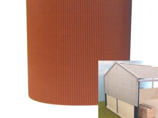 32 SCALE FARM DIORAMA BUILDING CORRUGATED CARD SHEET BROWN SUIT 