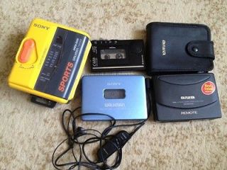 SONY Sports WM FS393 + SONY Walkman WM EX618 + AIWA HS PX537+Sanyo 