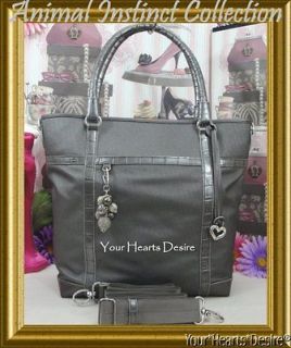   PEWTER ♥EDEN♥ LARGE CONVERTIBLE TOTE~*ANIMAL INSTINCT* COLLECTION
