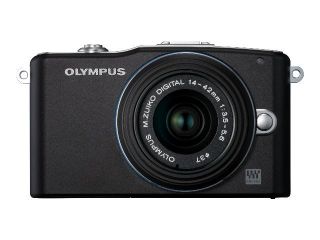 Olympus PEN E PM1 12.3 MP Digital Camera   Black (Kit w/ 14 42mm II R 