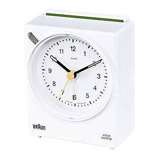 Braun Alarm Clock White AB30 Voice Activated NIB