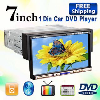 SALE Digital 7Touchscreen 1DIN Car Stere DVD Player /4 USB SD iPod 