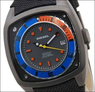 orange diesel watch