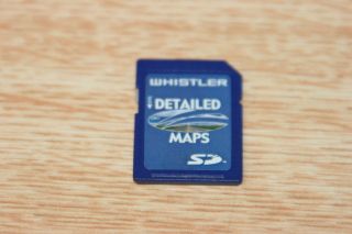 Whistler Intellinav Detailed Maps SD Card