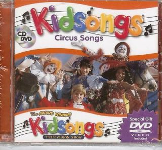 KIDSONGS CIRCUS SONGS CD + DVD NEW/SEALED