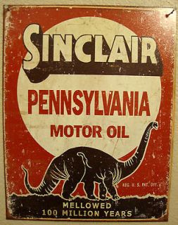 Newly listed SINCLAIR MOTOR OIL 1950s Antique Vintage Barn Find Look 