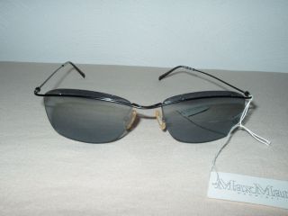 Max Mara black metal frame gray lenses sunglasses glasses 170/S new