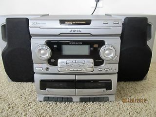 emerson 3 disc cd changer with dual cassette