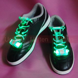 LED Flashing Light Up Glow Shoelaces Disco Party Shoestring Magically