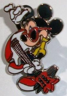 Disney Pin Mickey Mouse Professions   Dressed as Guitar Playing Rock 