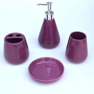 purple bathroom accessories in Bath Accessory Sets