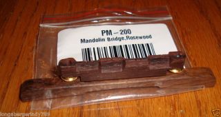 NEW ADJUSTABLE ROSEWOOD MANDOLIN BRIDGE GOLD HARDWARE PARTS REPAIR 
