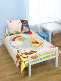   the Pooh Junior/Toddler Duvet Cover and Pillowcase Set, Disney   New