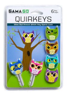 Gama Go Quirkeys Silicone Owl / Bird Key Caps / Covers / Toppers   6pk