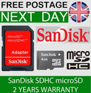   4GB MICRO SD HC SDHC MEMORY CARD FOR DIGITAL CAMERA CANNON NIKON SONY