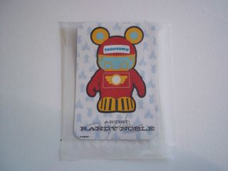DISNEY 3 VINYLMATION PARK 3 TOON TOWN TROLLEY CARD ONLY