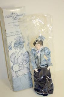   Fashion of American Times Porcelain Doll Collection (Victorian) NIB