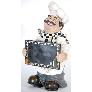 Happy Chef Menu Sign Chalboard Hand painted Resin Cafe Bar Restaurant 