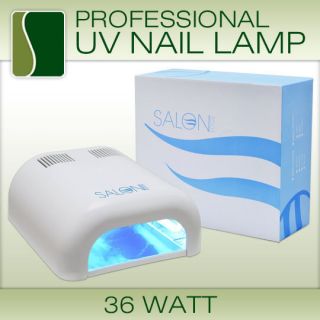 36W UV Curing Lamp Acrylic Gel Salon Nail Dryer Light TIMER PRO SPA 