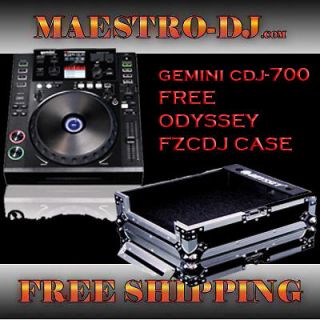 Gemini CDJ 700 DJ Scratch Media Player CD//USB + FREE ODYSSEY FZCDJ 