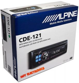 Alpine CDE 121 In Dash Single DIN Car Receiver CD//WMA/Fro​nt USB 