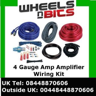 Gauge 60 AMP 2000W Complete AmplifierAMP Wiring Kit Free UK Shipping