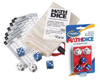 MATH DICE Fast Fun Educational Game. Standard & Junior Versions