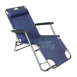 Camping Folding Beach Chair Hammock Navy Blue 600D Oxford Cloth Steel 