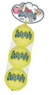 Air Kong Squeaker Tennis Balls for Dogs 3 Pack (X Small)
