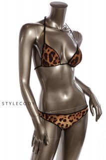DOLCE & GABBANA new SWIMSUIT Womens animal print Bikini Set Sz P 