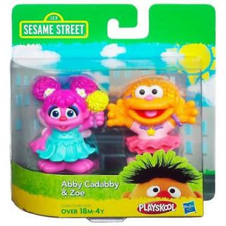 Sesame Street ABBY CADABBY & ZOE 2 Pack Hasbro Playskool Action 