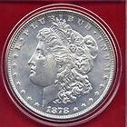1878 P Morgan Silver Dollar 8 Tail Feather PL BU Rare Date MS US Coin 