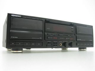 Kenwood Stereo Double Cassette Deck Player KX W6040