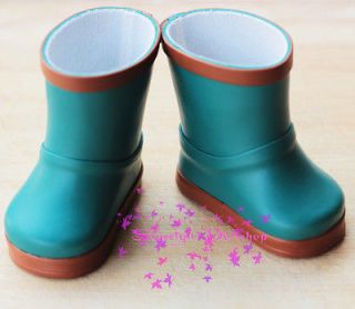   Girl Bule Rain Shoe /Boots or for Popular 18 Dolls SELECTION A