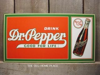 dr pepper sign in Soda