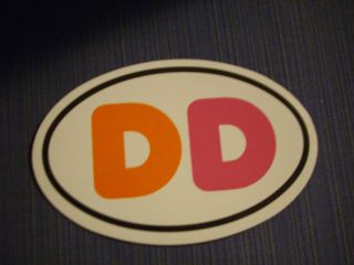 Dunkin Donuts Oval/Large DD Magnet NEW EC