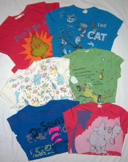 Dr. Seuss 6pc Shirt Lot Juniors Girls Sz L XL Cat In Hat Horton 