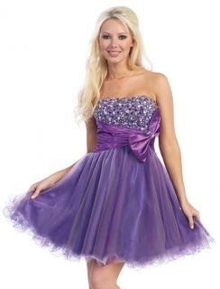 SEXY SHORT PROM HOMECOMING WINTER FORMAL PROM DRESS JEWEL BOW SWEET 16 