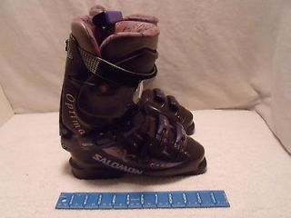 Salomon Optima Purple Ski Boots EXP 9.2 Size 315/24.5 L 288 WORN ONCE