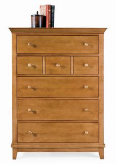 Maple 5 Drawer Dresser Chest of Drawers