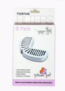 Pioneer Pet Raindrop Fountain Water Filters 12 Pack