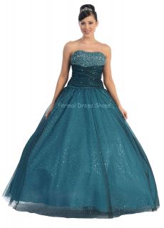 CORSET BALL GOWN QUINCEANERA DEBUTANTE PAGEANT DRESSES